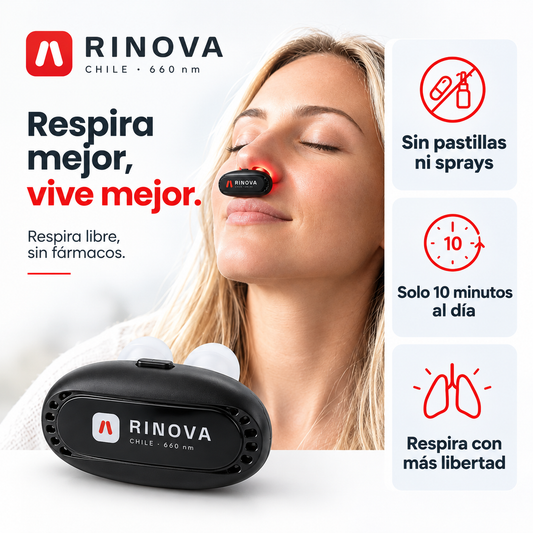 Rinova 660 Versión Mejorada | Respira libre sin fármacos